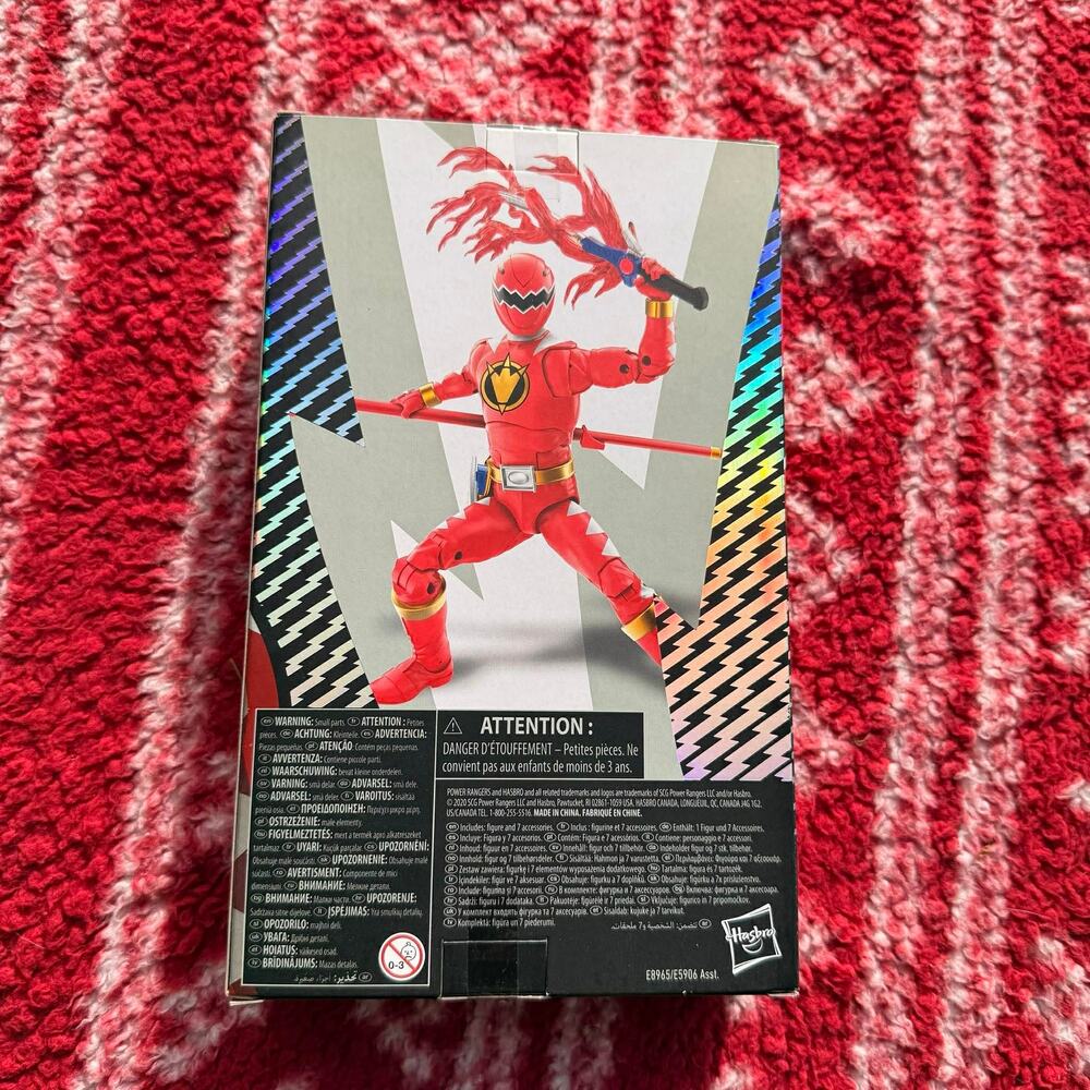 Power Rangers Lightning Collection Dino Thunder Red Ranger Spectrum Edition NIB - Picture 3 of 4